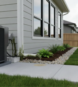 A clogged HVAC drain line.